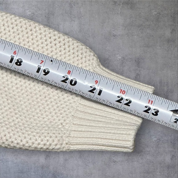 Izod Mens‎ Size XL Fair Isle Honeycomb Knit 1/4 Zip Sweater Cream Red Blue - Picture 8 of 13